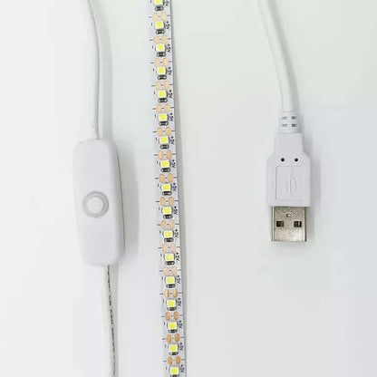 3528 5V USB Ширина 5 мм 120 светодиодов Белая светодиодная лента 3,28 фута IP20