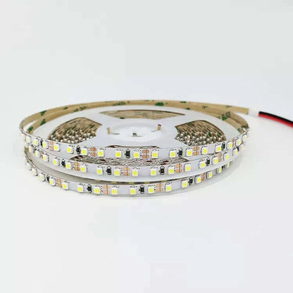 3528 5 mm de ancho 120 LED luces de tira LED blanca 16.4 pies IP20 punto menos