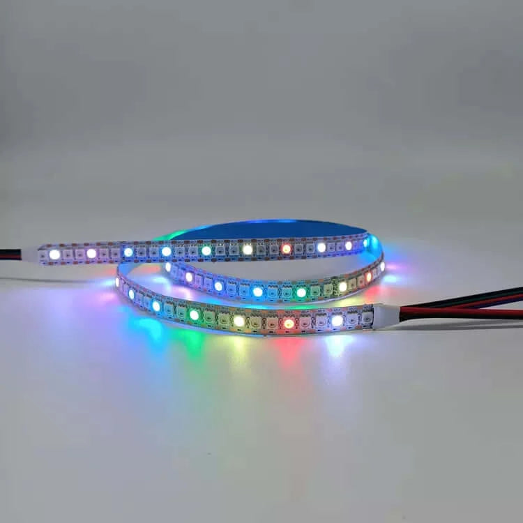 5050 144LEDs WS2815 RGBIC digital LED Strip Lights 16.4ft Non Waterproof IP20
