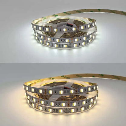 5050 60LEDs 2 in 1 W&WW LED Strip Lights 16.4ft Non Waterproof IP20