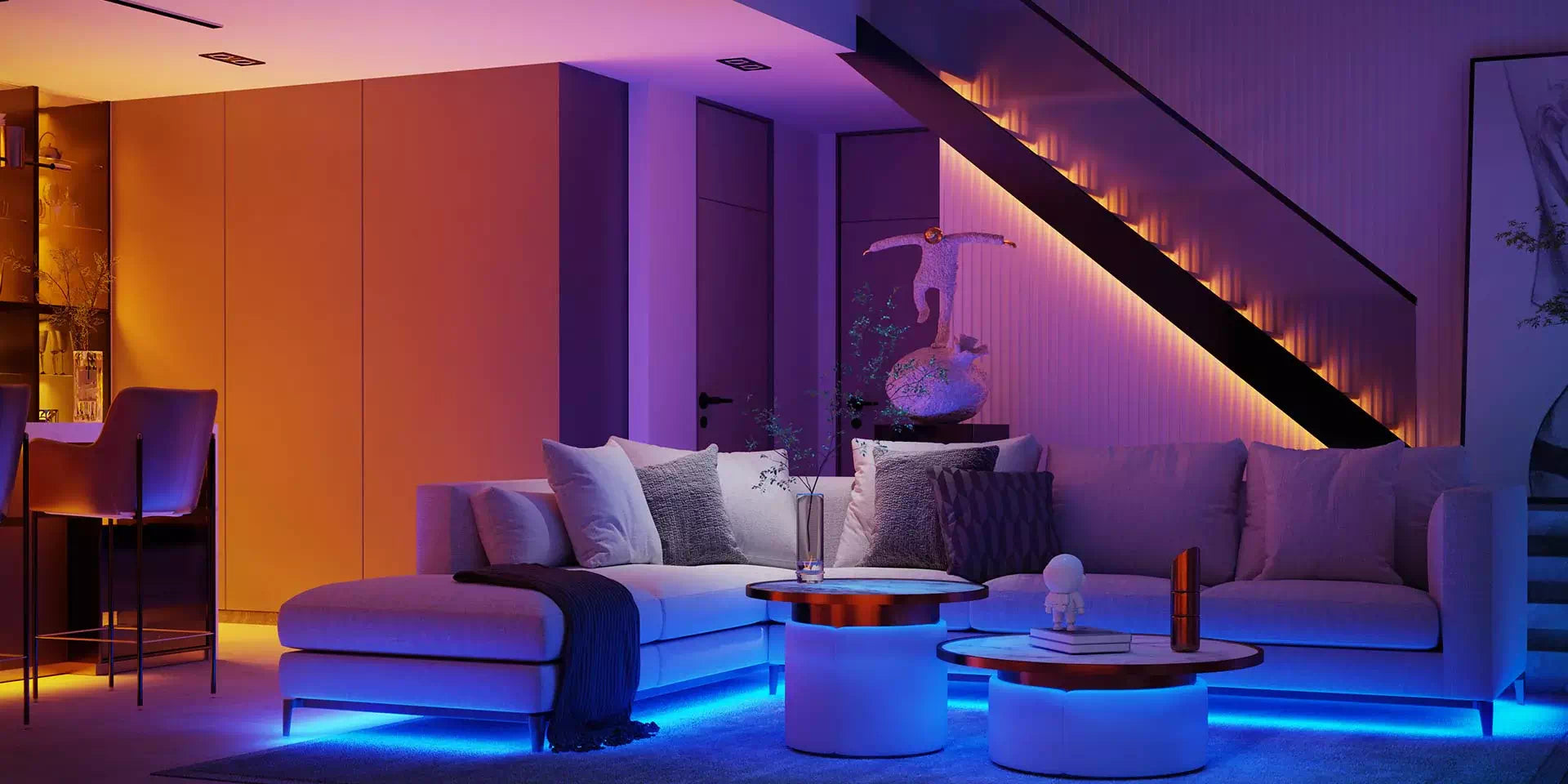 LED strip light for living room